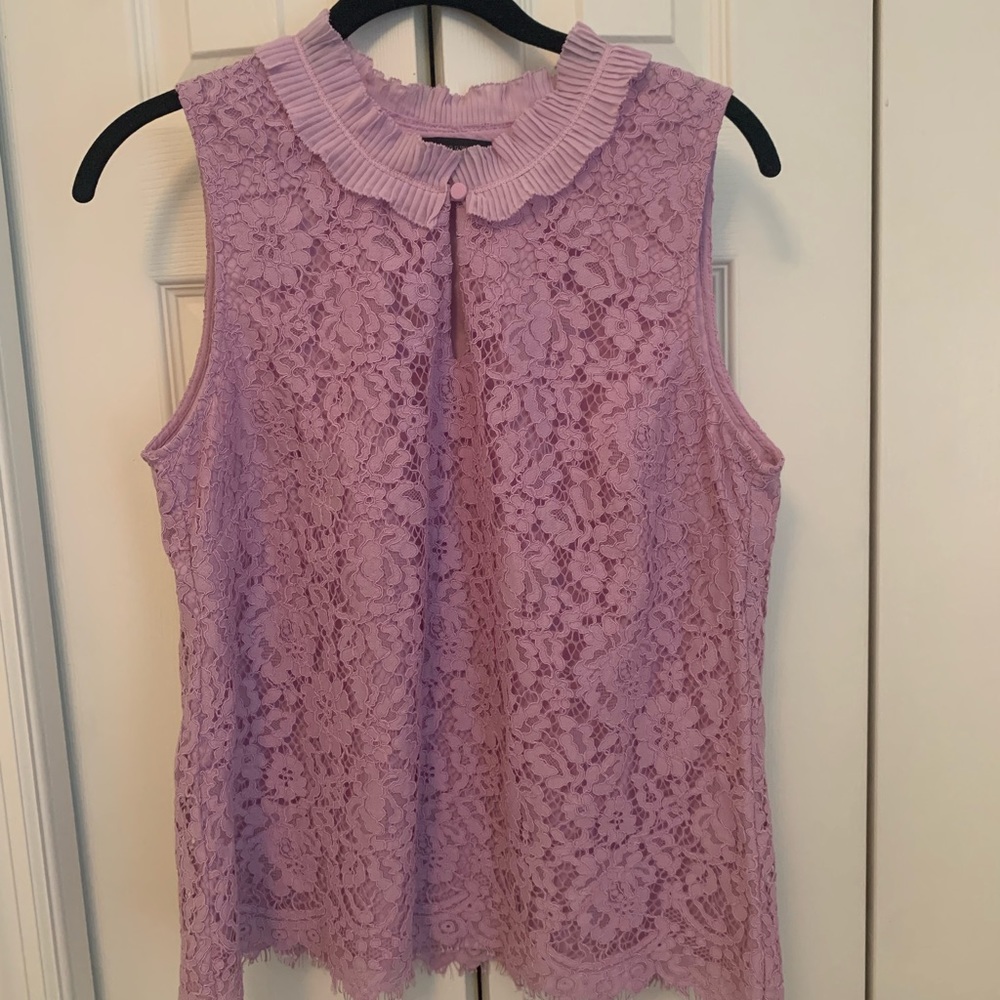Jcrew lavender lace top